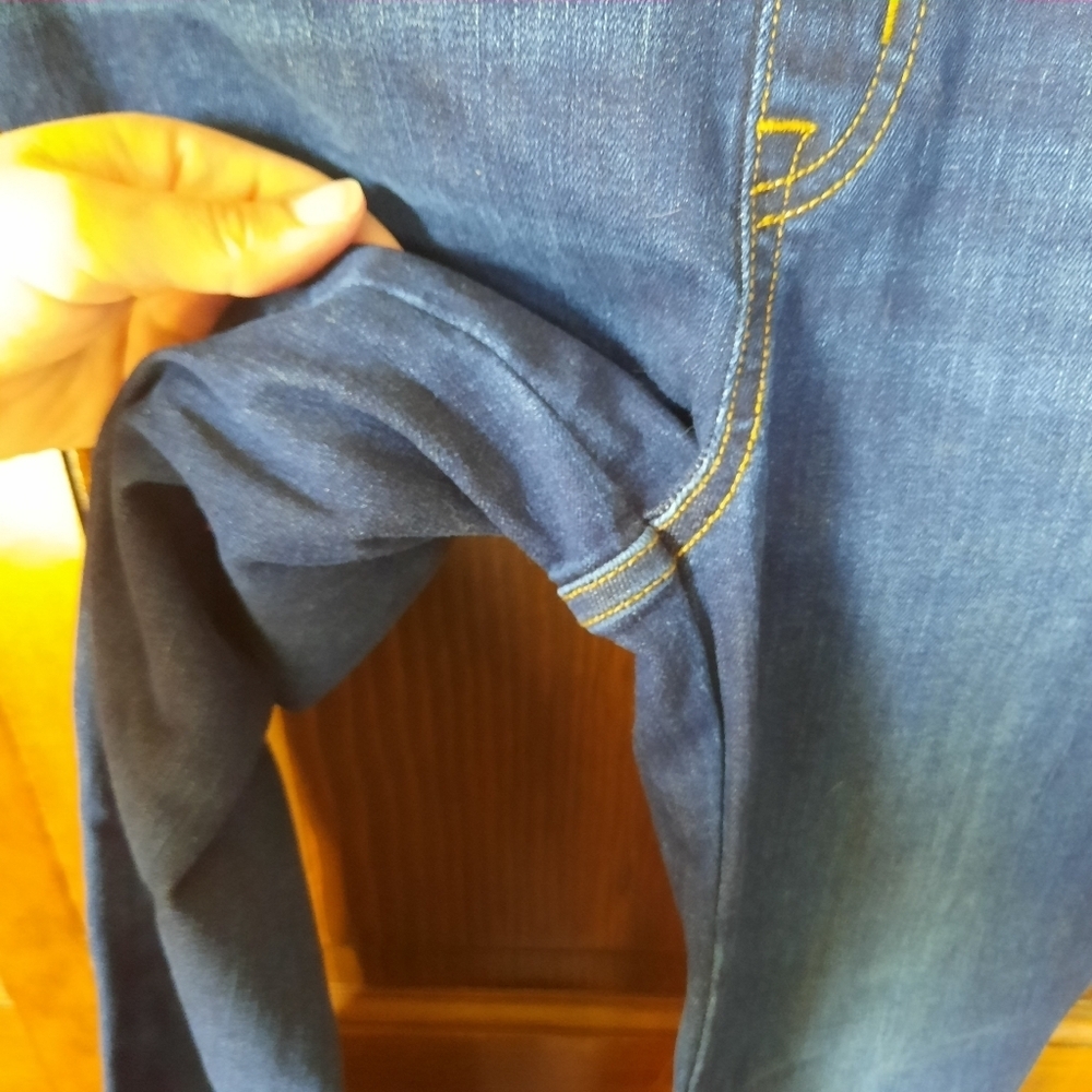 Spanx Flare Jeans Midnight Shade Pull-on Denim Jeans 20327R Size Small (2-4) - Picture 8 of 16